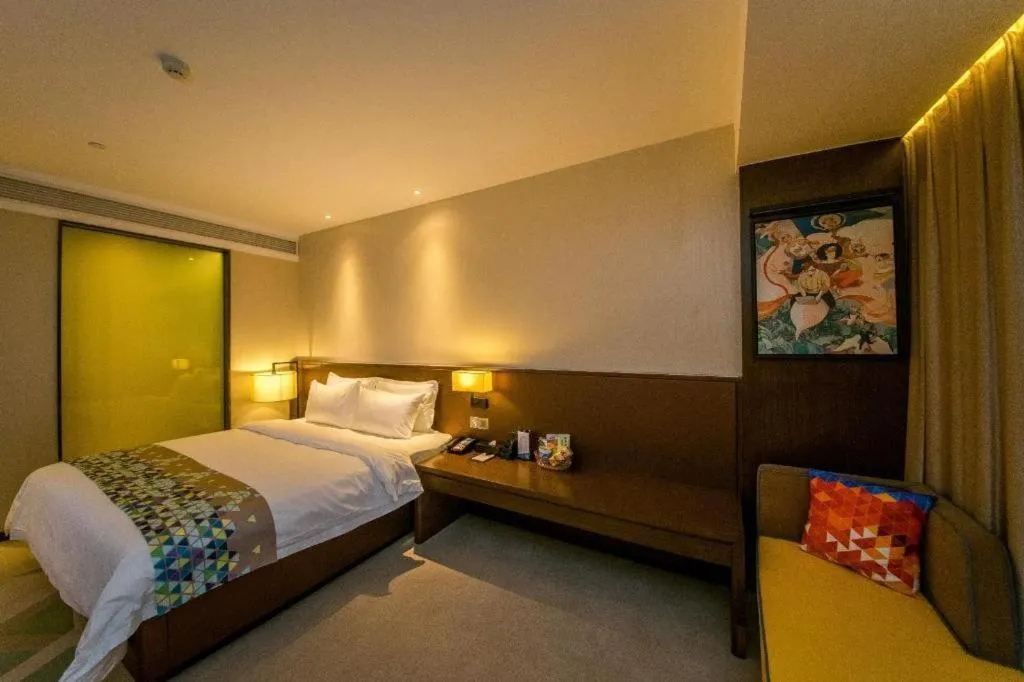Bed in ZMAX Hotel Guangzhou Luogang Science City Shenzhou Road Metro Station