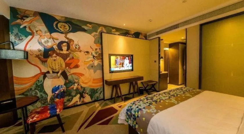 Bed in ZMAX Hotel Guangzhou Luogang Science City Shenzhou Road Metro Station