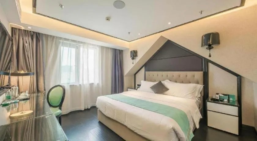 Bed in Xana Hotelle·Nanchang Bayi Square Metro Station