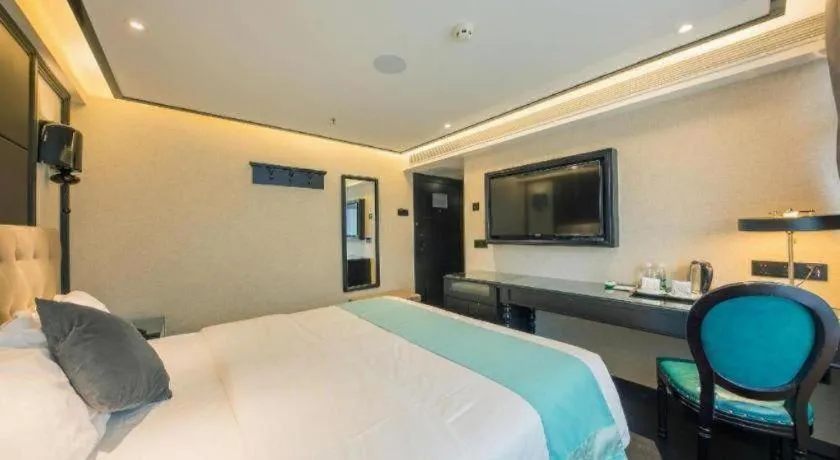 Bed in Xana Hotelle·Nanchang Bayi Square Metro Station