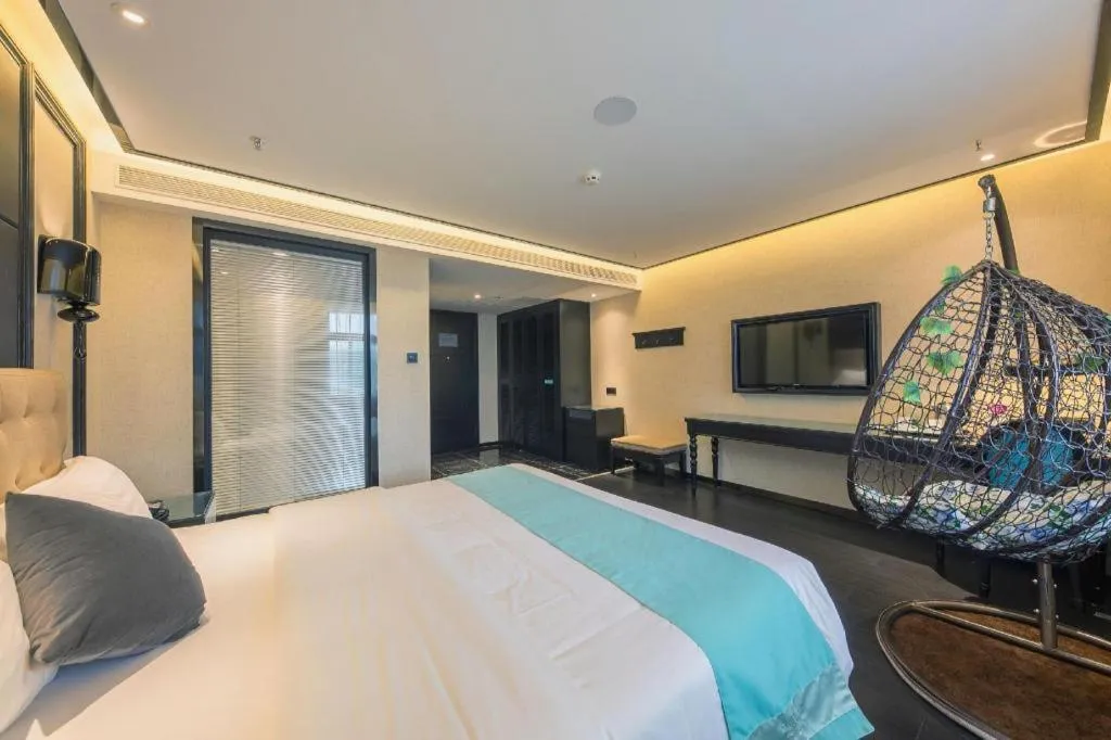 Bed in Xana Hotelle·Nanchang Bayi Square Metro Station