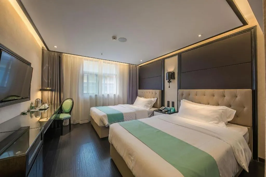 Bed in Xana Hotelle·Nanchang Bayi Square Metro Station