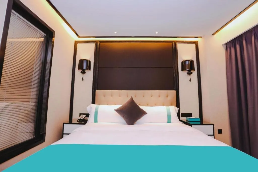 Bed in Xana Hotelle·Nanchang Bayi Square Metro Station