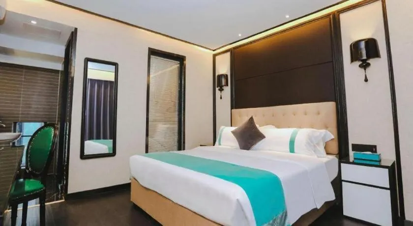 Bed in Xana Hotelle·Nanchang Bayi Square Metro Station