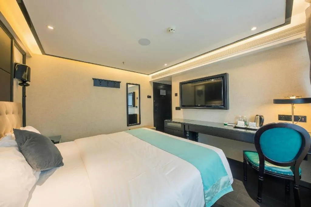 Bed in Xana Hotelle·Nanchang Bayi Square Metro Station