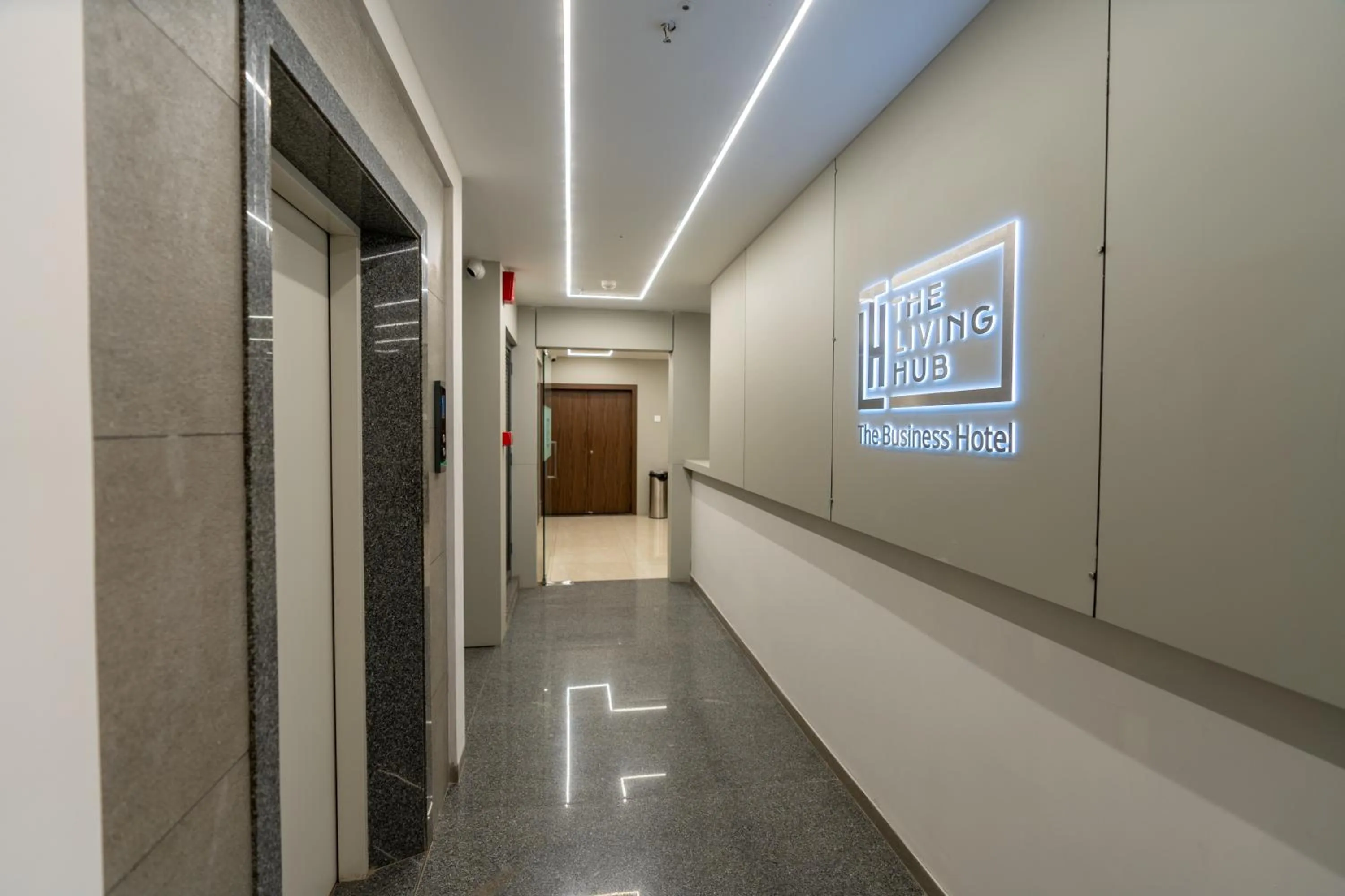 elevator in The Living Hub Business Hotel, Kolhapur