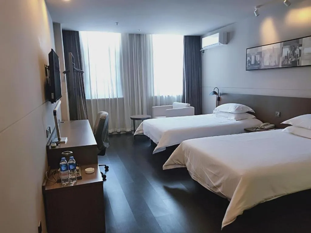 Bed in Jinjiang Inn Select Xuzhou High-speed Railway Station Kunpeng Road
