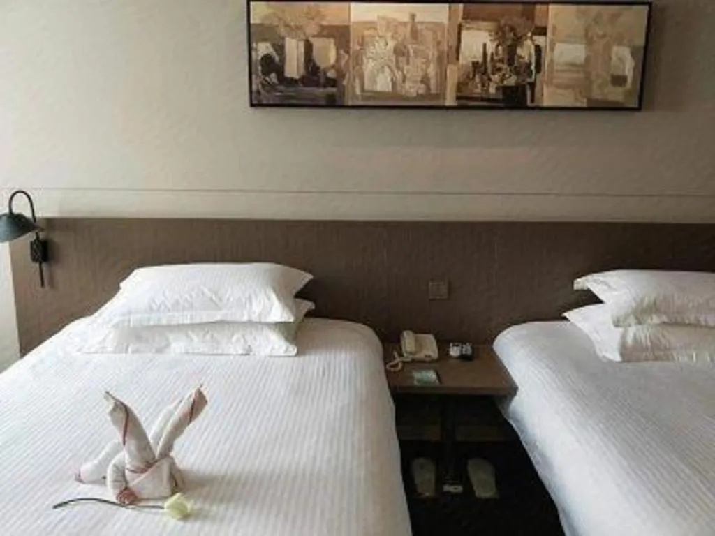 Bed in Jinjiang Inn Select Xuzhou High-speed Railway Station Kunpeng Road