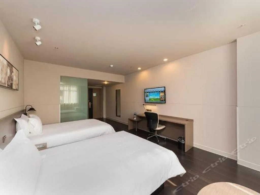 Bed in Jinjiang Inn Select Xuzhou High-speed Railway Station Kunpeng Road