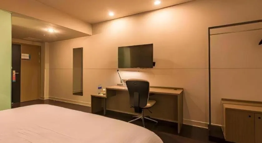 Bed in Jinjiang Inn Select Xuzhou High-speed Railway Station Kunpeng Road