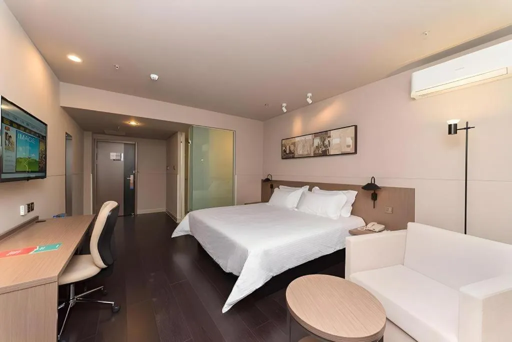Bed in Jinjiang Inn Select Xuzhou High-speed Railway Station Kunpeng Road