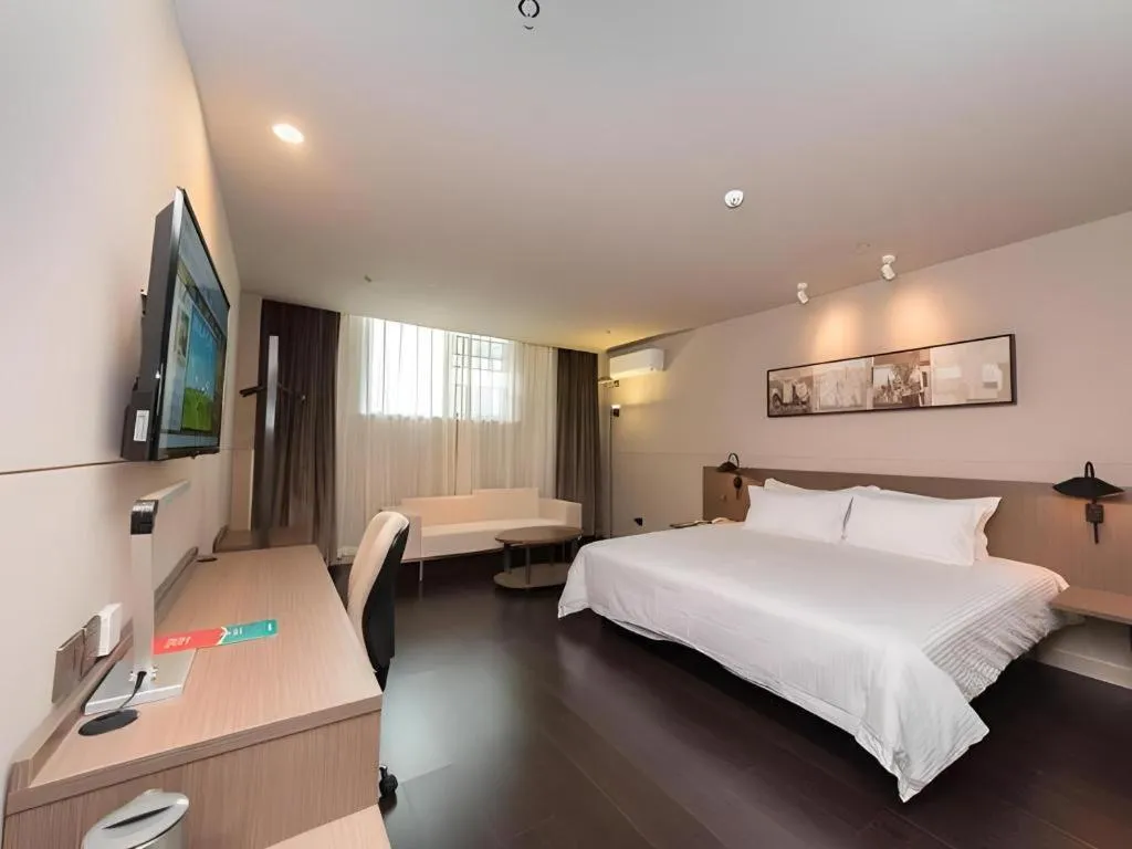 Bed in Jinjiang Inn Select Xuzhou High-speed Railway Station Kunpeng Road
