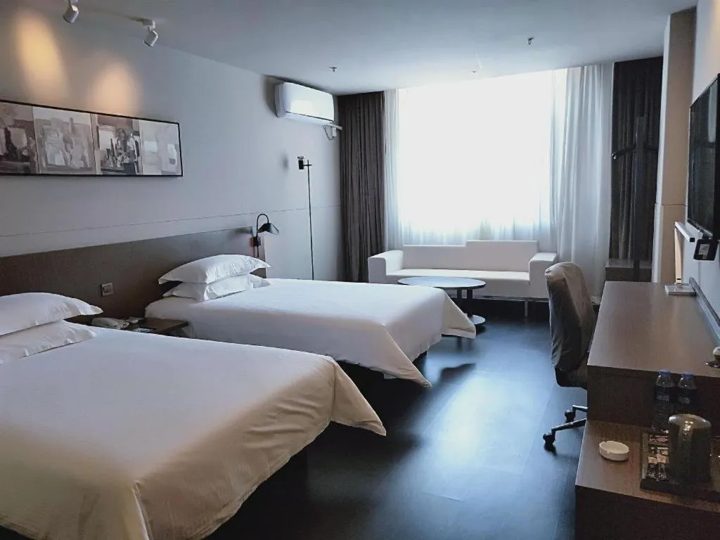Bed in Jinjiang Inn Select Xuzhou High-speed Railway Station Kunpeng Road