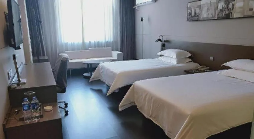 Bed in Jinjiang Inn Select Xuzhou High-speed Railway Station Kunpeng Road