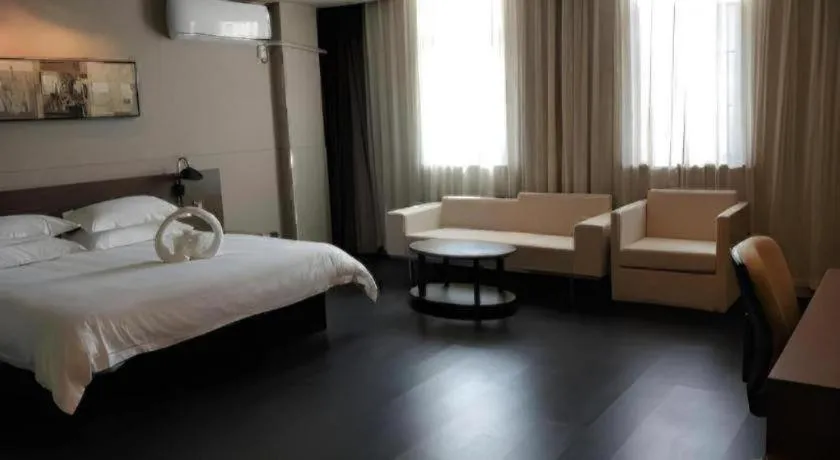 Bed in Jinjiang Inn Select Xuzhou High-speed Railway Station Kunpeng Road