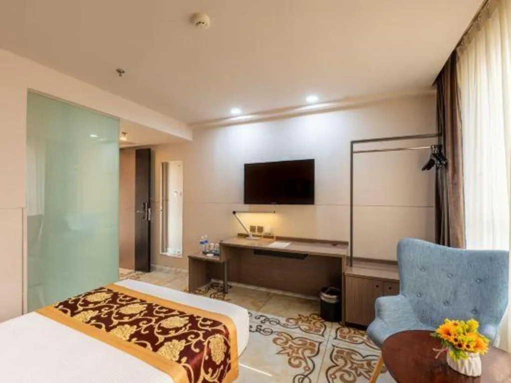 Bed in Jinjiang Inn Select Changchun Yuanda Street