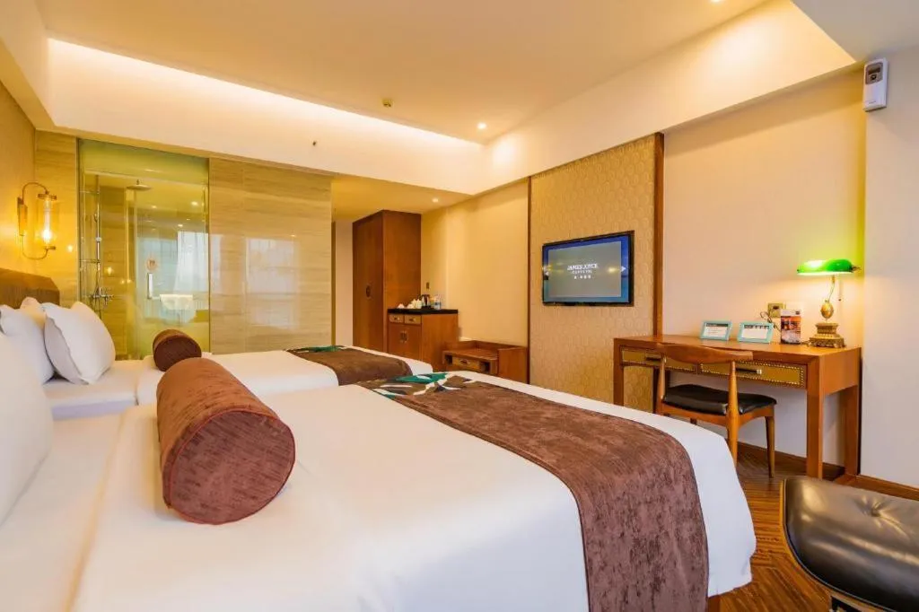 Bed in James Joyce Coffetel Chengdu Century City Convention and Exhibition Center