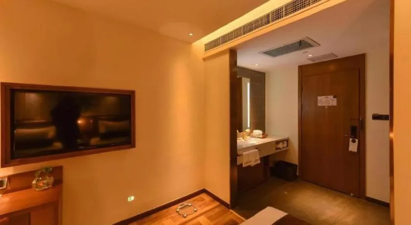 Bed in James Joyce Coffetel·Beijing Yizhuang Development Zone Dazu Square Tongji Road