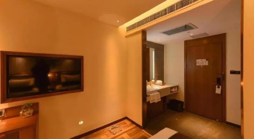 Bed in James Joyce Coffetel·Beijing Yizhuang Development Zone Dazu Square Tongji Road