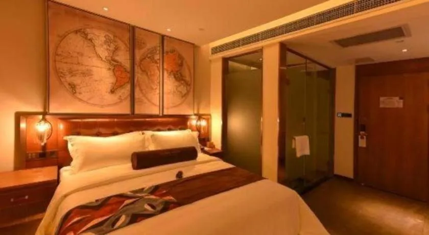 Bed in James Joyce Coffetel·Beijing Yizhuang Development Zone Dazu Square Tongji Road