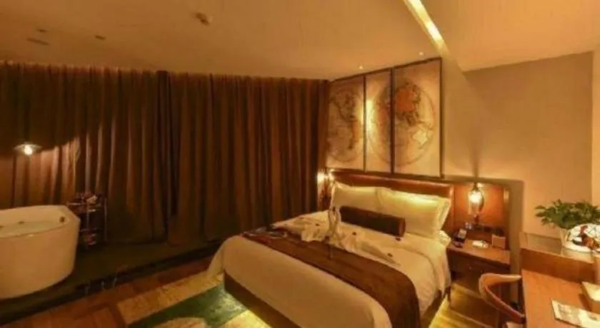 Bed in James Joyce Coffetel·Beijing Yizhuang Development Zone Dazu Square Tongji Road