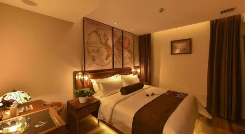 Bed in James Joyce Coffetel·Beijing Yizhuang Development Zone Dazu Square Tongji Road