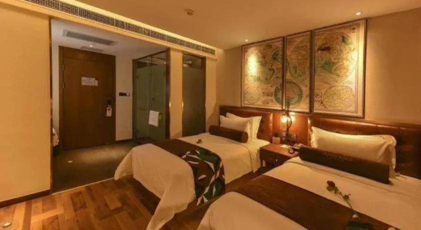 Bed in James Joyce Coffetel·Beijing Yizhuang Development Zone Dazu Square Tongji Road