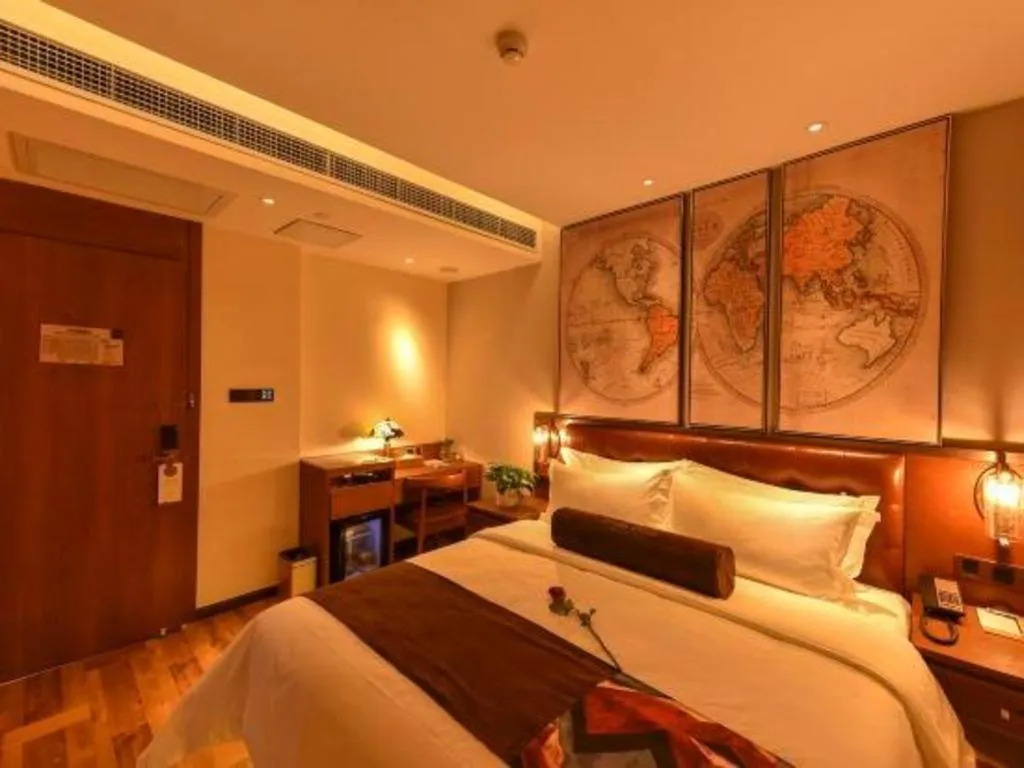 Bed in James Joyce Coffetel·Beijing Yizhuang Development Zone Dazu Square Tongji Road