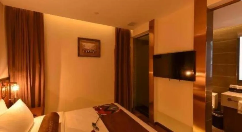 Bed in James Joyce Coffetel·Beijing Yizhuang Development Zone Dazu Square Tongji Road