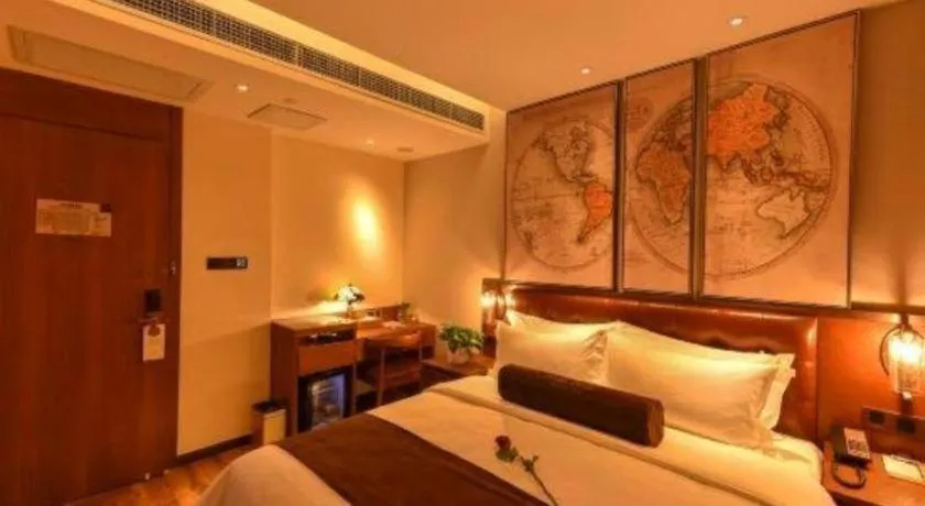 Bed in James Joyce Coffetel·Beijing Yizhuang Development Zone Dazu Square Tongji Road