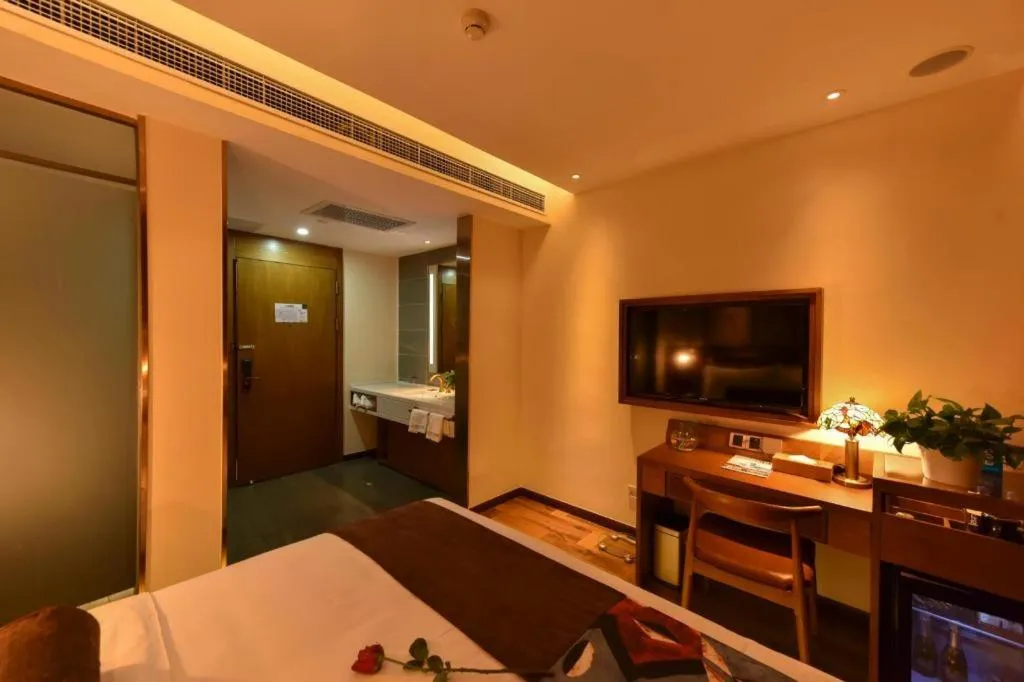 Bed in James Joyce Coffetel·Beijing Yizhuang Development Zone Dazu Square Tongji Road