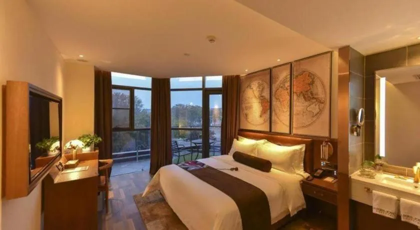 Bed in James Joyce Coffetel·Beijing Yizhuang Development Zone Dazu Square Tongji Road