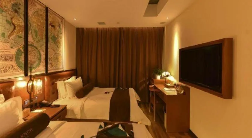 Bed in James Joyce Coffetel·Beijing Yizhuang Development Zone Dazu Square Tongji Road