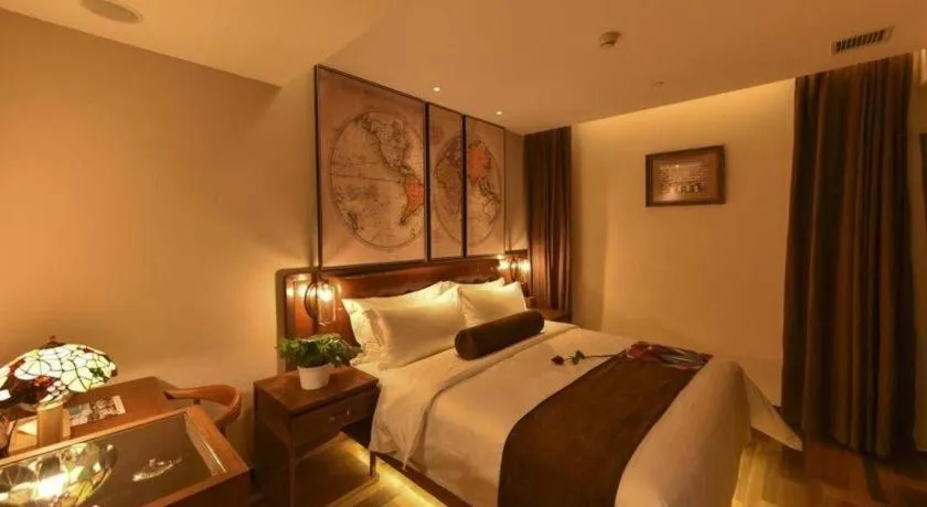 Bed in James Joyce Coffetel·Beijing Yizhuang Development Zone Dazu Square Tongji Road
