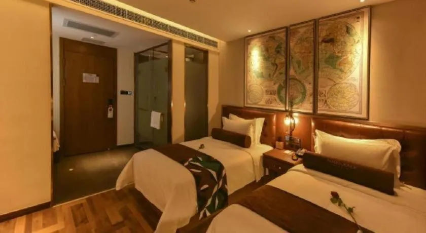 Bed in James Joyce Coffetel·Beijing Yizhuang Development Zone Dazu Square Tongji Road