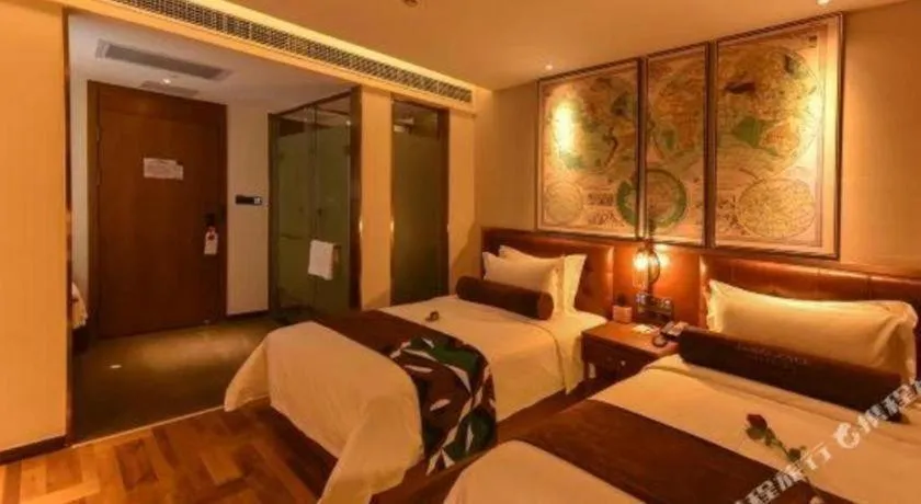 Bed in James Joyce Coffetel·Beijing Yizhuang Development Zone Dazu Square Tongji Road