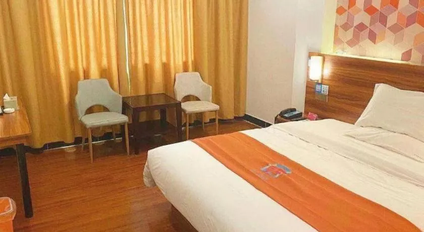 Bed in PAI Hotel Guangzhou Baiyun International Airport Zhongluotan Zhuliao Metro Station