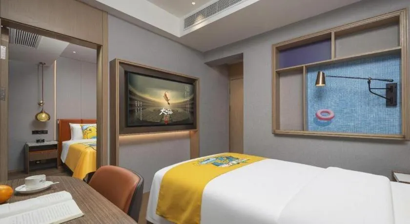 Bed in PAI Hotel·Chengdu Jintang Huaikou Huaizhou Avenue