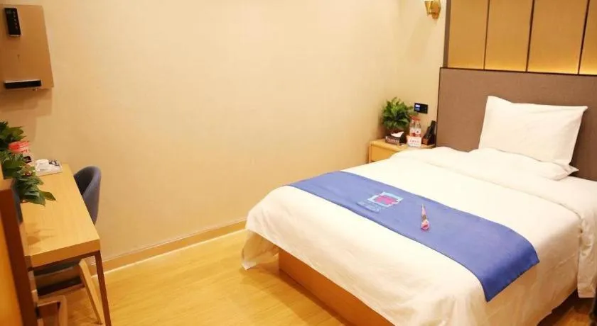 Bed in PAI Hotel·Chengdu Jintang Huaikou Huaizhou Avenue