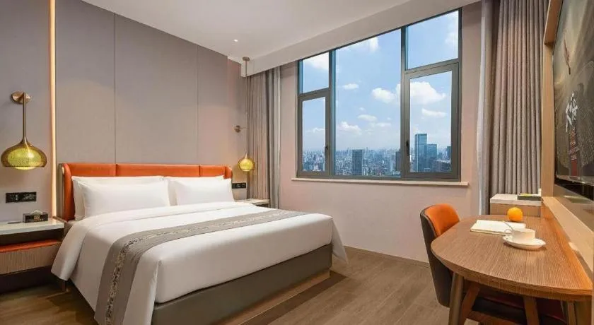 Bed in PAI Hotel·Chengdu Jintang Huaikou Huaizhou Avenue