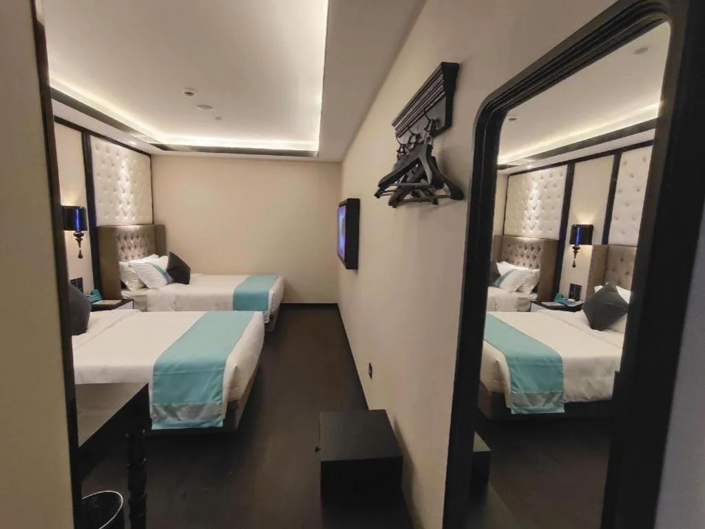 Bed in Xana Hotelle Shaghai Hongqiao Hub National Exhibition Center Qibao Lianming Road
