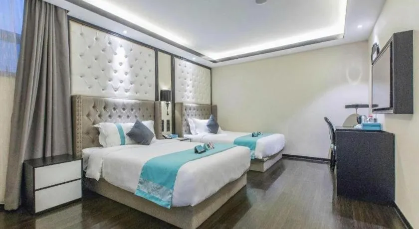 Bed in Xana Hotelle Shaghai Hongqiao Hub National Exhibition Center Qibao Lianming Road