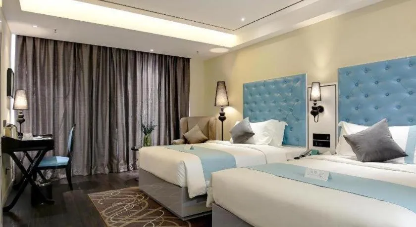 Bed in Xana Hotelle Chengdu Dafeng Huirong Plaza Longhu Street