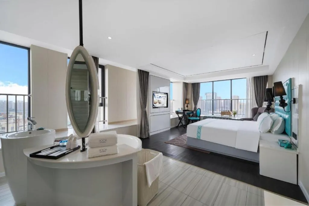 Bed in Xana Hotelle Chengdu Dafeng Huirong Plaza Longhu Street