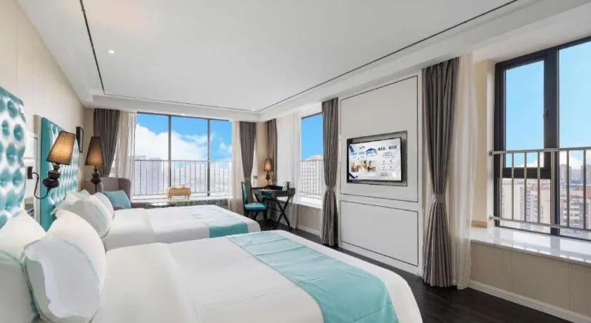 Bed in Xana Hotelle Chengdu Dafeng Huirong Plaza Longhu Street