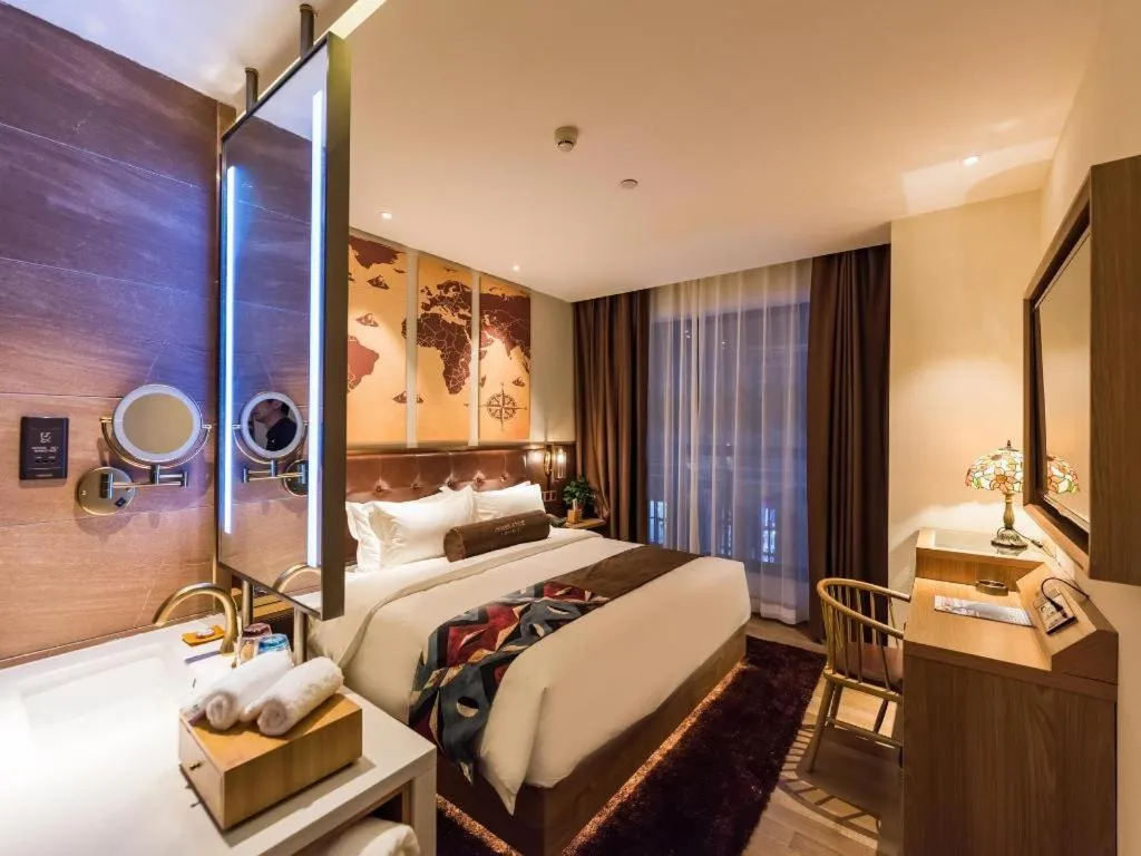 Bed in James Joyce Coffetel Zhengzhou CBD Exhibition Center Provincial People's Hospital