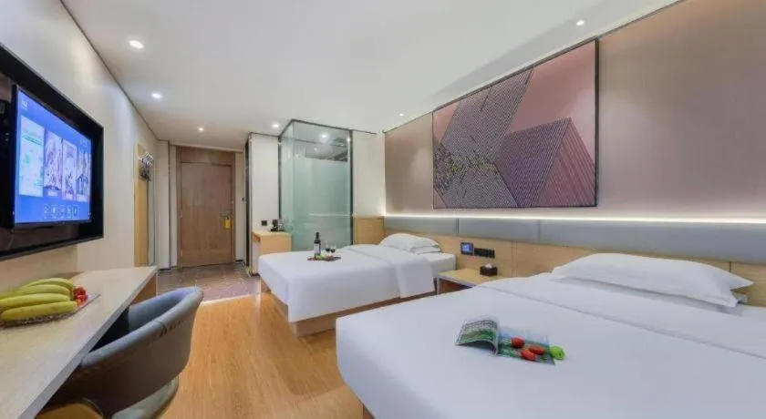 Bed in IU Hotel·Jiayuguan People's Shopping Mall