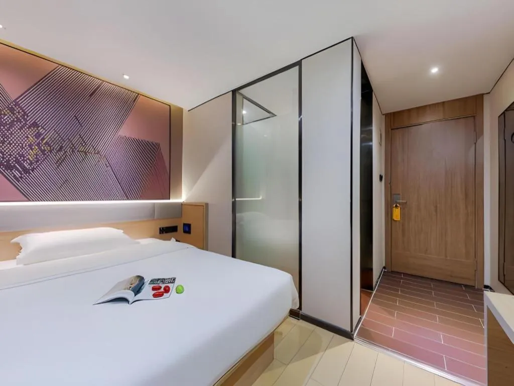 Bed in IU Hotel·Jiayuguan People's Shopping Mall