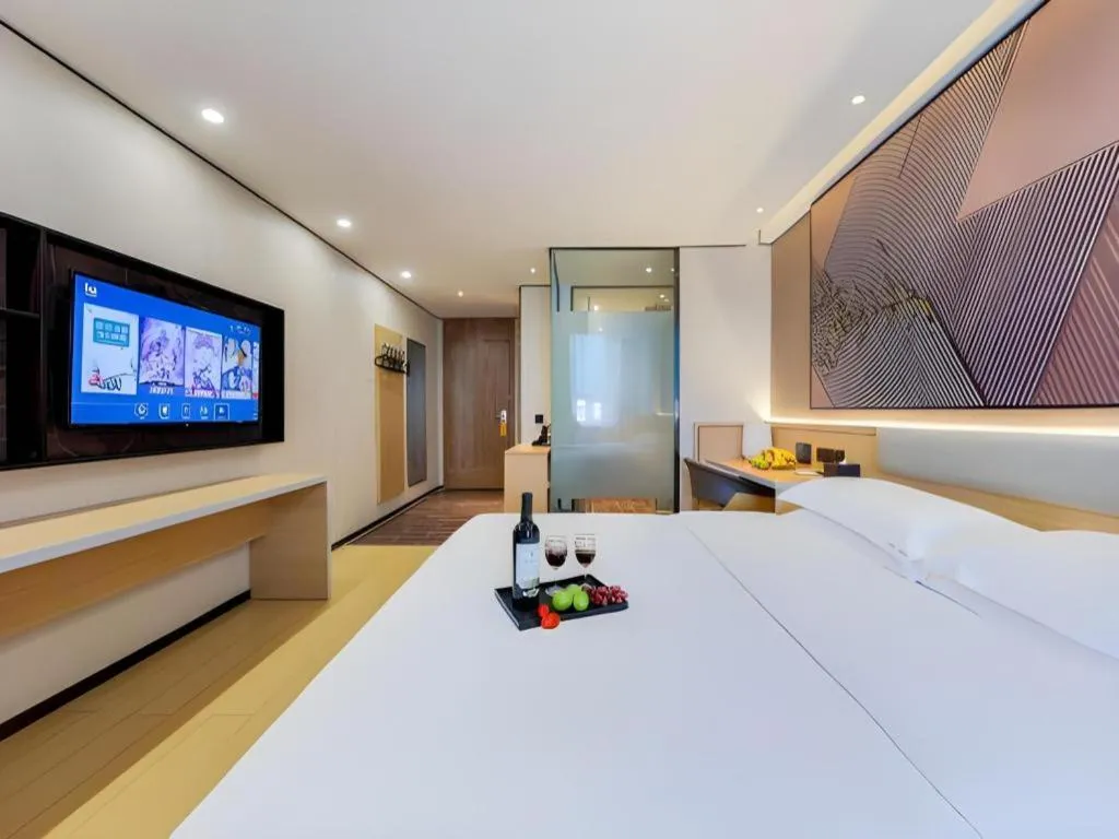 Bed in IU Hotel·Jiayuguan People's Shopping Mall