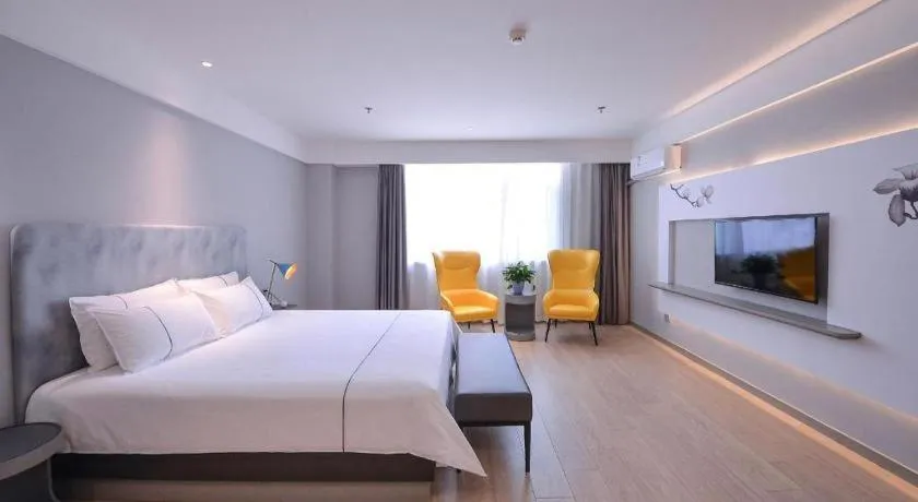 Bed in Magnotel Hotel Jining Yanzhou Metro Station Jiuxianqiao South Road